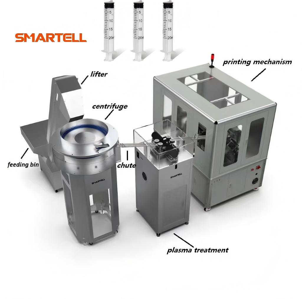 Smartell Newly Made Syringe Barrel Automatic Pad Printing Machine High Quality Product