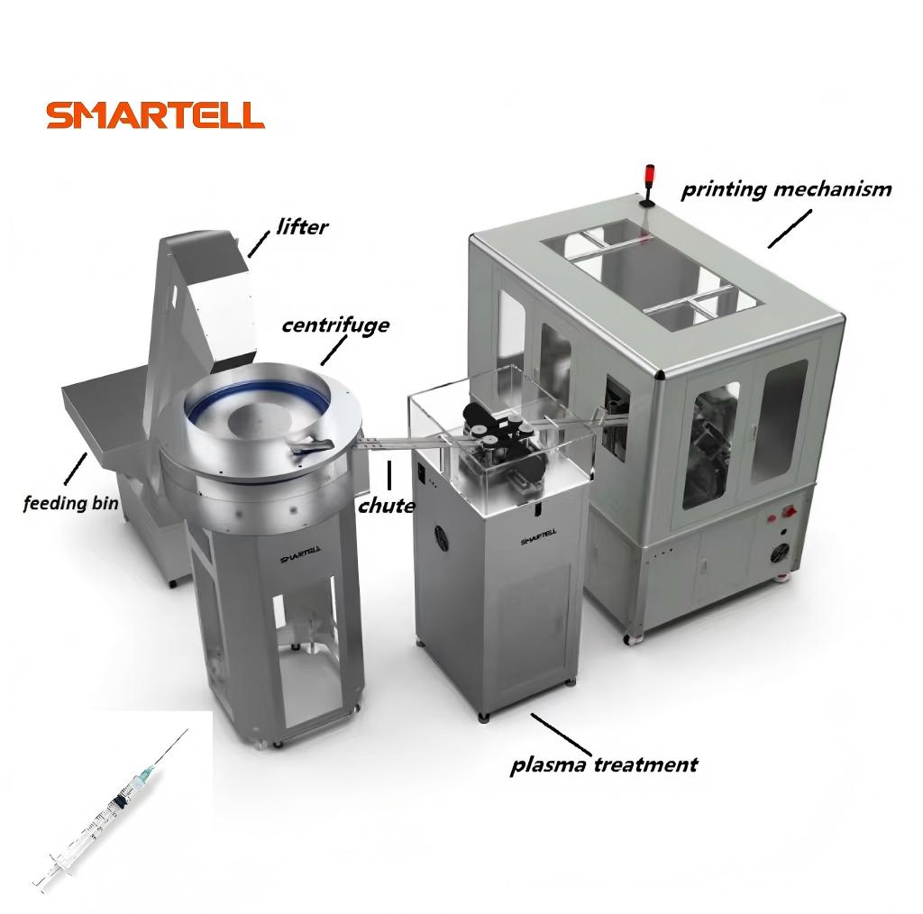 Roller printing machine printing syringe scales