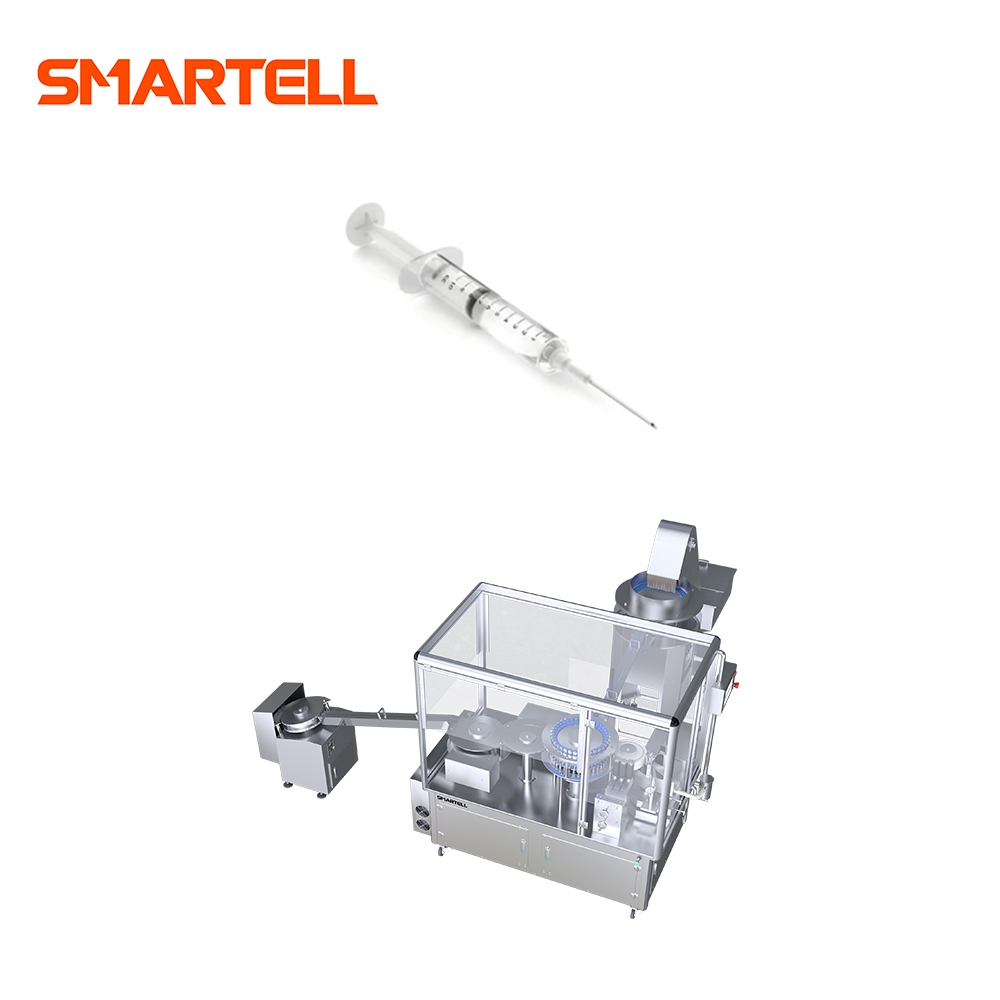 SMT-2001 Scale Line of Syringe Barrel with Centrifugal Feeding Logo Pad Printing Machine