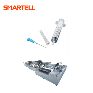 SMT-3104 Stable Effective 300ml/min Cap+Hub+Tube Needle Assembly Machine