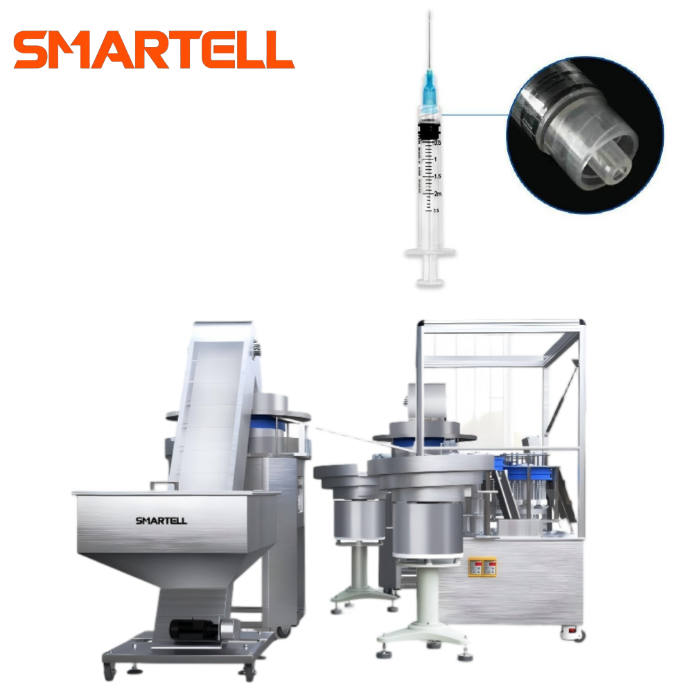 Medical-Grade Luer Lock Disposable Syringe Automatic Assembly Machine Production Line 1 Year Warranty