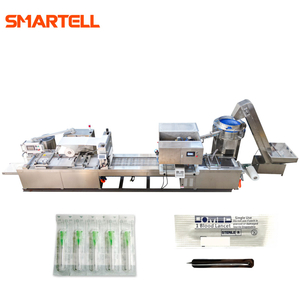 SMARTELL ribbon packing machine PE bag packing machine for disposable syringe auto disable syringe safety syringe