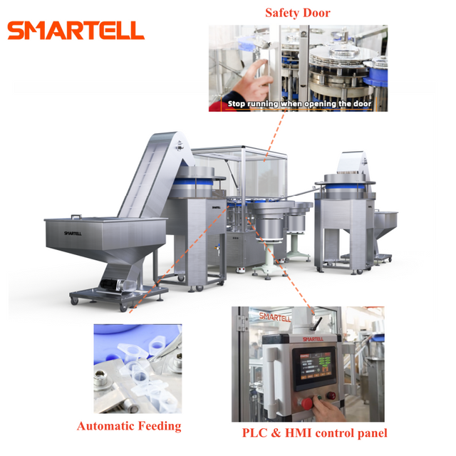 SMT-3305 Syringe Assembly Machine 1500kg Weight Machinery Equipment Barrel+Plunger+Gasket+Needle