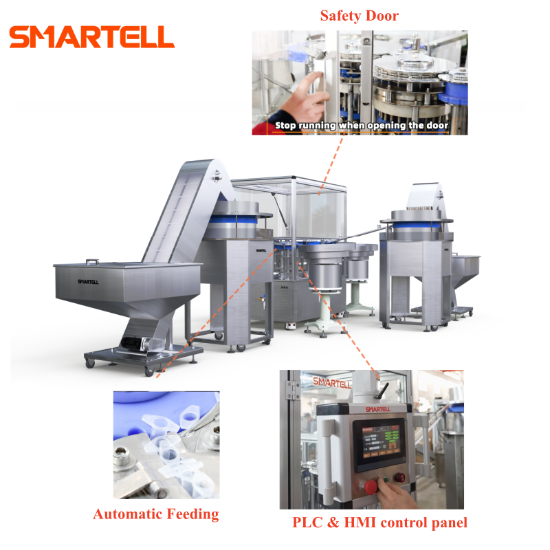 SMT-3305 Syringe Assembly Machine 1500kg Weight Machinery Equipment Barrel+Plunger+Gasket+Needle