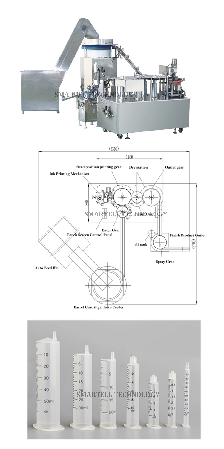 Transfer Printing Machine for Disposable Syringe 1ml-60ml