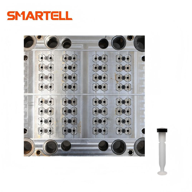 48 Cavities Medical Mold for 1ml Luer Slip Syringe Barrel Cold Runner