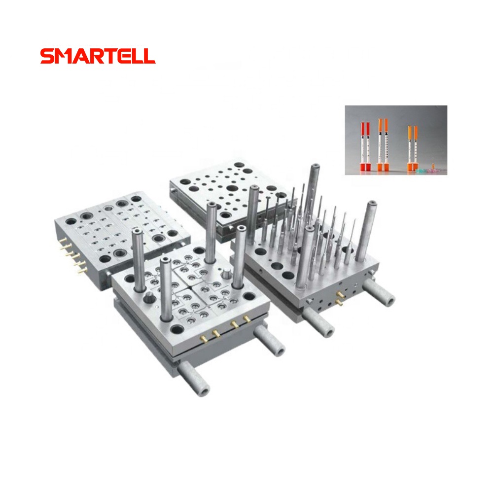 16 Cavities Medical Mold for 1ml Luer Slip Syringe Barrel