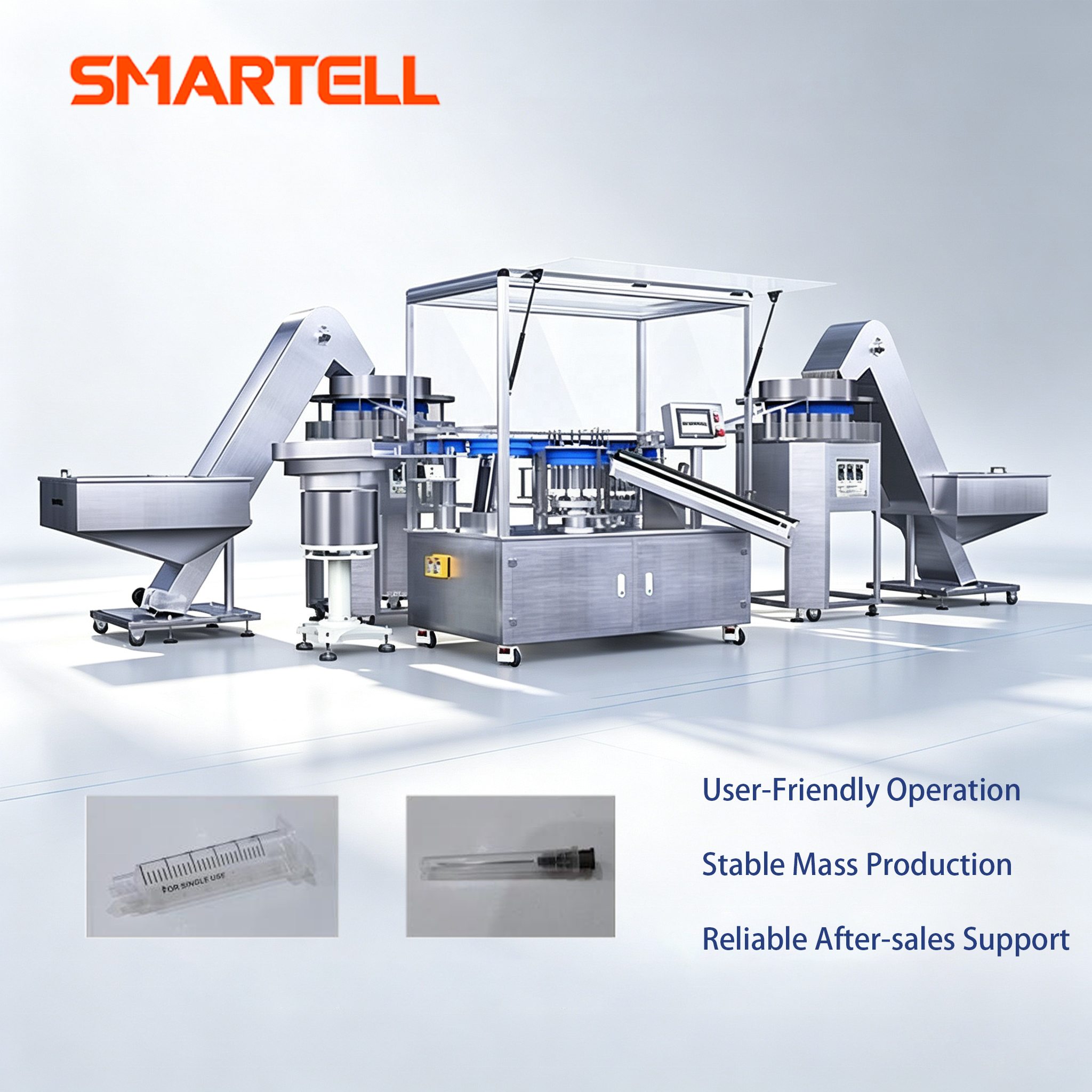 SMARTELL 3-Part Regular Syringe Assembly Machine 