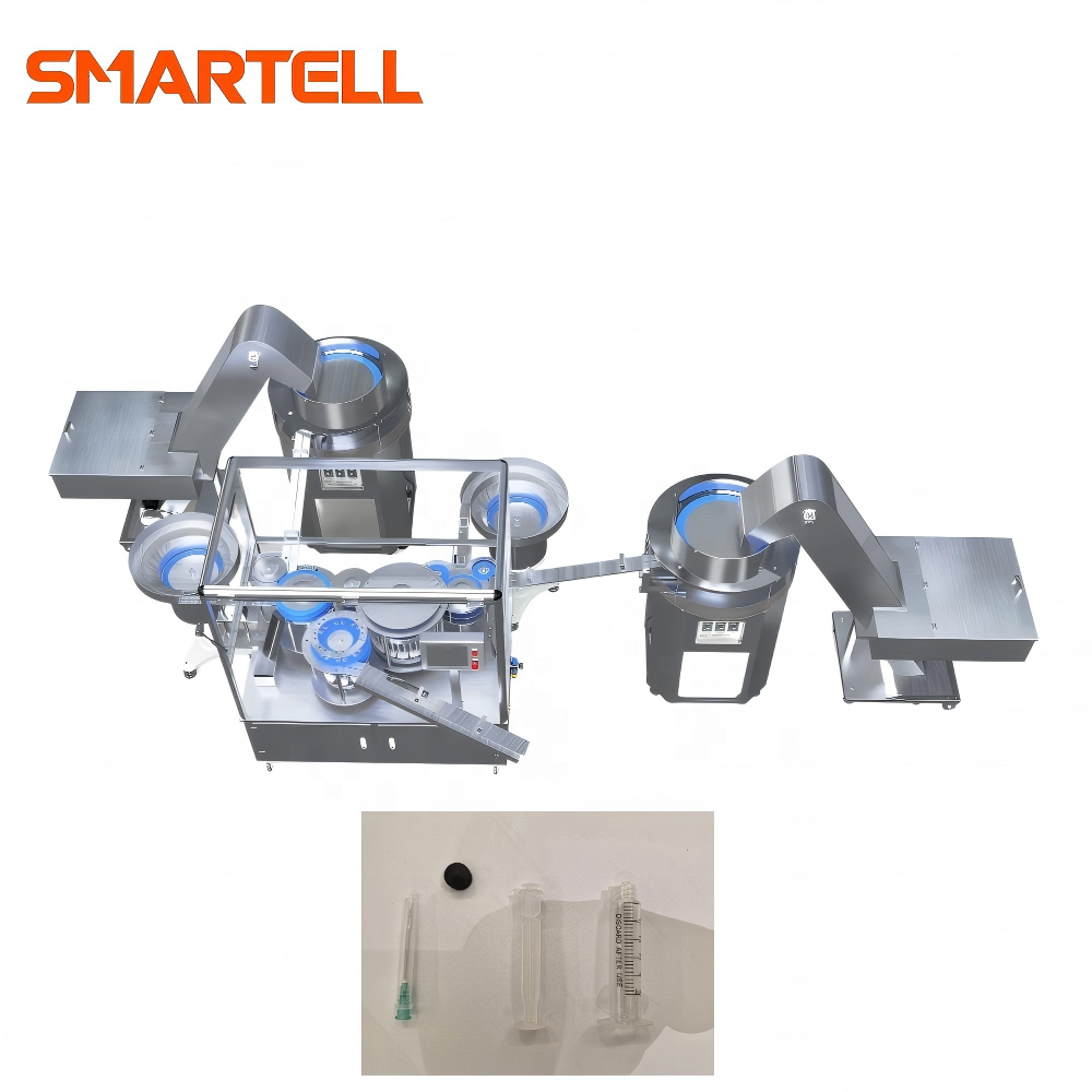 3-Part Barrel Plunger Gasket Hypodemic Needle Syringe Assembly Machine