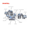 SMT-3305 Syringe Assembly Machine 1500kg Weight Machinery Equipment Barrel+Plunger+Gasket+Needle