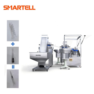 SMARTELL NEW PRODUCTS Vaccine Syringe Assembly Machine for 0.5ml 1ml Barrel Plunger Gasket Needle Assemble