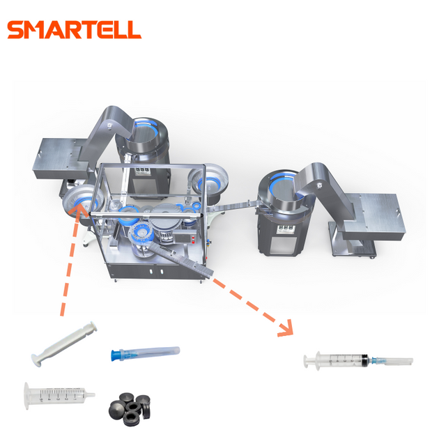 Automatic Syringe Assembly Machine Disposable Syringe Production Line for Medical Factory