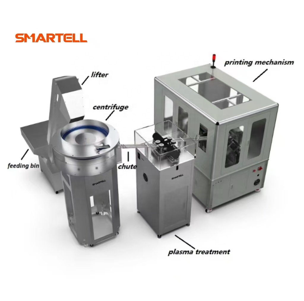 PLC Control Automatic High Speed Syringe Barrel Printer Medical Plastic Cylinder Printing Machine