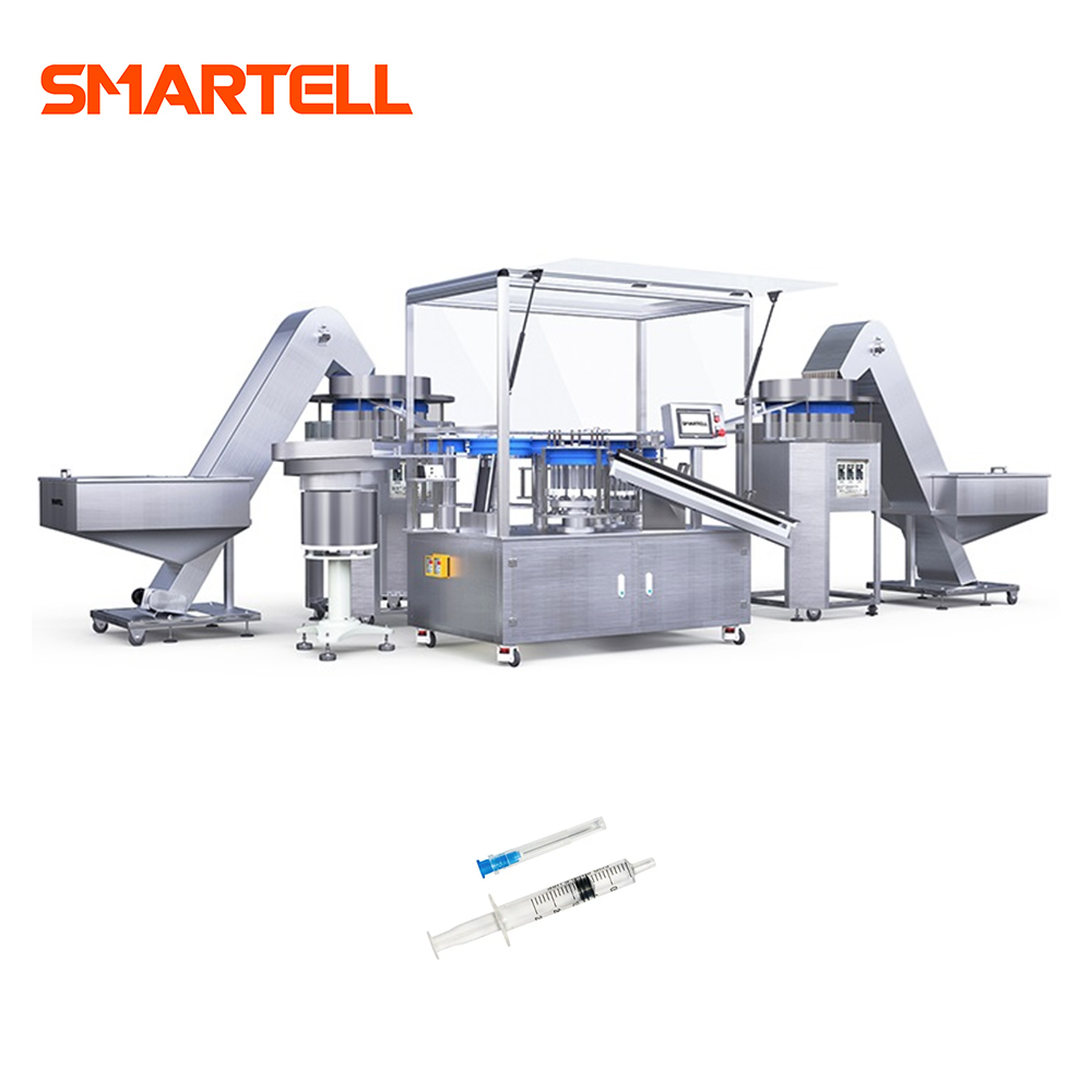 SMARTELL NEW PRODUCTS Vaccine Syringe Assembly Machine for 0.5ml 1ml Barrel Plunger Gasket Needle Assemble
