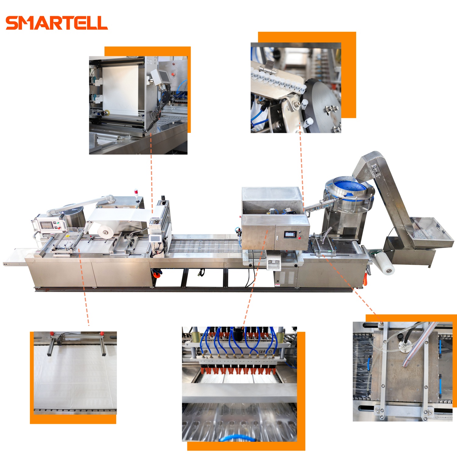 Full Auto SMT-4420 Paper And Film High Speed Packaging Blister Packing Machine